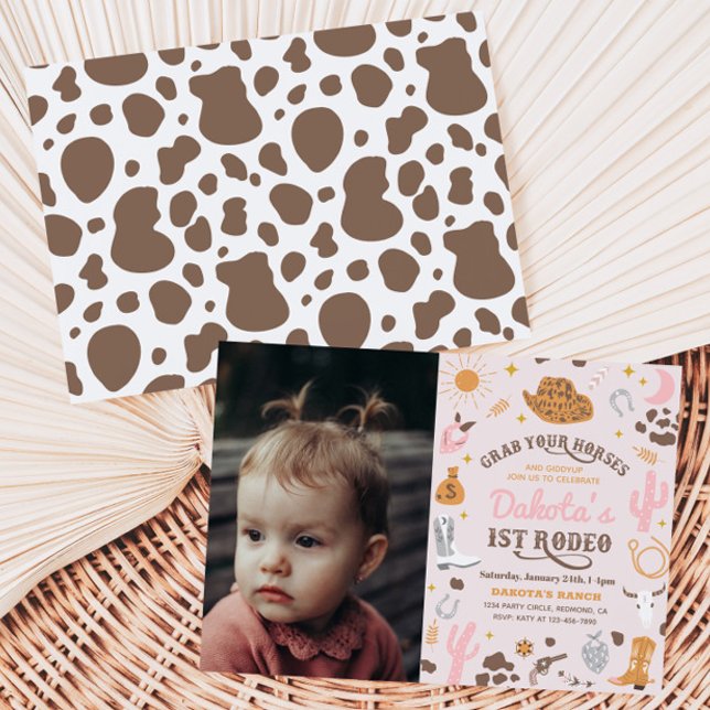 Invitation à l'anniversaire de la fille | 1ère inv (Créateur téléchargé)