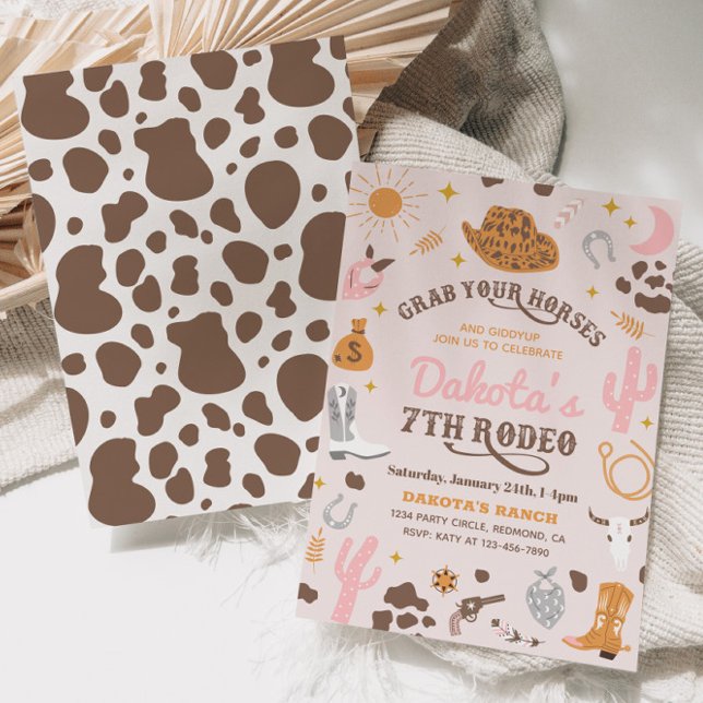 Invitation à l'anniversaire de la fille | 7e Invit (Créateur téléchargé)