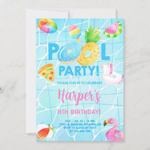 Invitation à l'anniversaire de la fille de la pisc