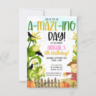 Invitation à l'anniversaire de la fille de Maze Co
