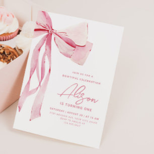 Invitation à l'anniversaire de la fille mignonne B