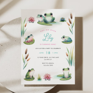 Invitation à l'anniversaire de la grenouille