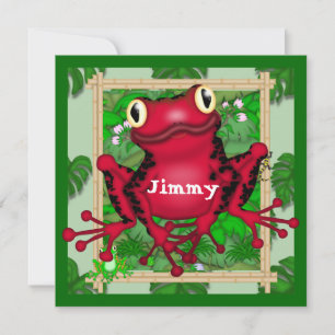 INVITATION À L'ANNIVERSAIRE DE LA Grenouille