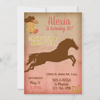Invitation à l'anniversaire de la petite fille, in