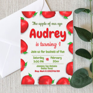 Invitation à l'anniversaire de la pomme