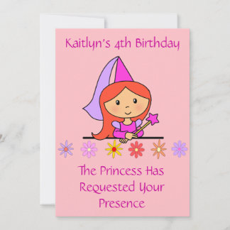 Invitation à l'anniversaire de la princesse