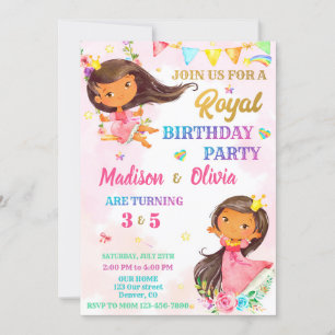 Invitation à l'anniversaire de la princesse