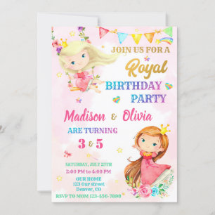 Invitation à l'anniversaire de la princesse