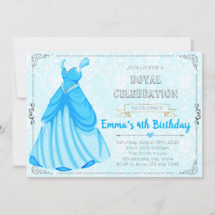 Invitation à l'anniversaire de la princesse bleue