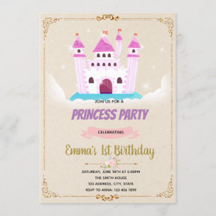 Invitation à l'anniversaire de la princesse du châ