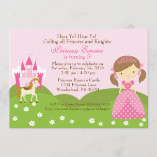 Invitation à l'anniversaire de la princesse du che