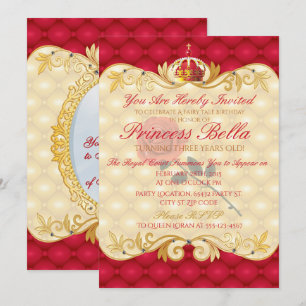 Invitation à l'anniversaire de la Royal Princess, 