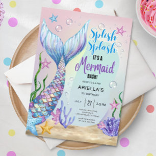 Invitation à l'anniversaire de la Sirène, ÉDITABLE