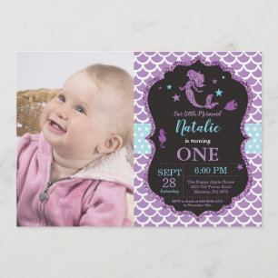 Invitation à l'anniversaire de la sirène sous le S