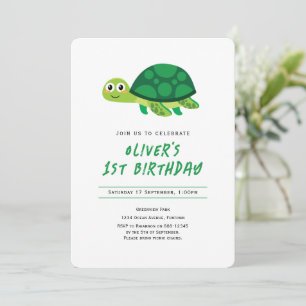 Invitation à l'anniversaire de la tortue