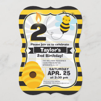 Invitation à l'anniversaire de l'abeille