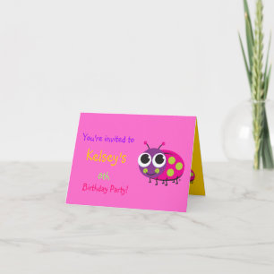 Invitation à l'anniversaire de Ladybug