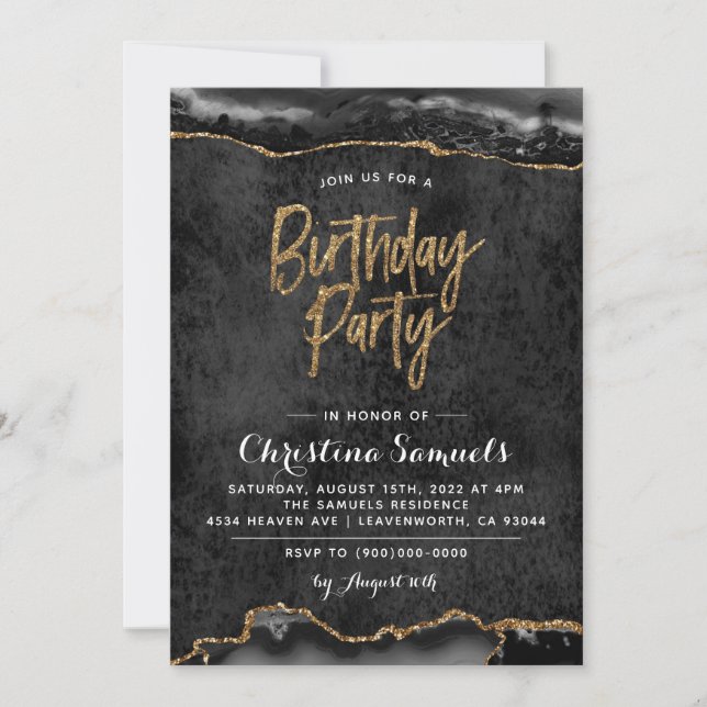 Invitation à l'anniversaire de l'Agence (Devant)