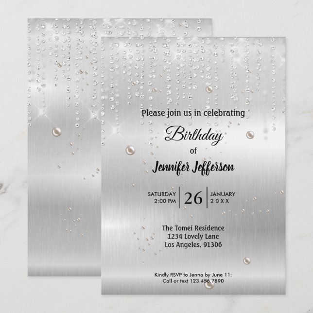 Invitation à l'anniversaire de l'argent moderne (Devant / Derrière)