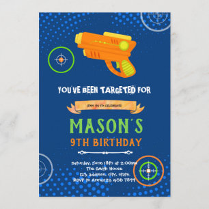 Invitation à l'anniversaire de l'arme à laser