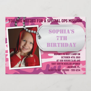 Invitation à l'anniversaire de l'armée de terre po