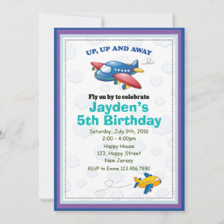 Invitation à l'anniversaire de l'avion