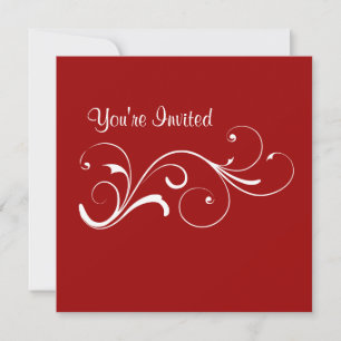 Invitation à l'anniversaire de l'Décontracté Red S