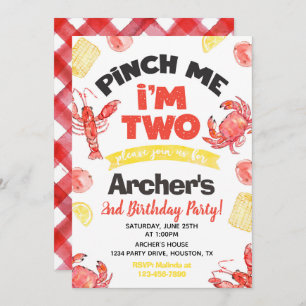 Invitation à l'anniversaire de l'écrevisse 2e an