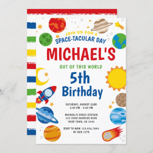 Invitation à l'anniversaire de l'espace