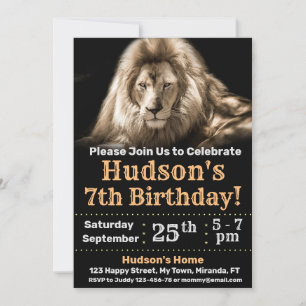 Invitation à l'anniversaire de Lion