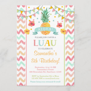 Invitation à l'anniversaire de Luau, Invitation à 
