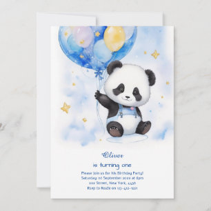 Invitation à l'anniversaire de Panda