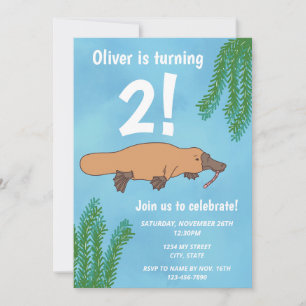 Invitation à l'anniversaire de Platypus