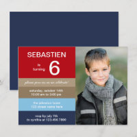 Invitation à l'anniversaire de Polo Stripes