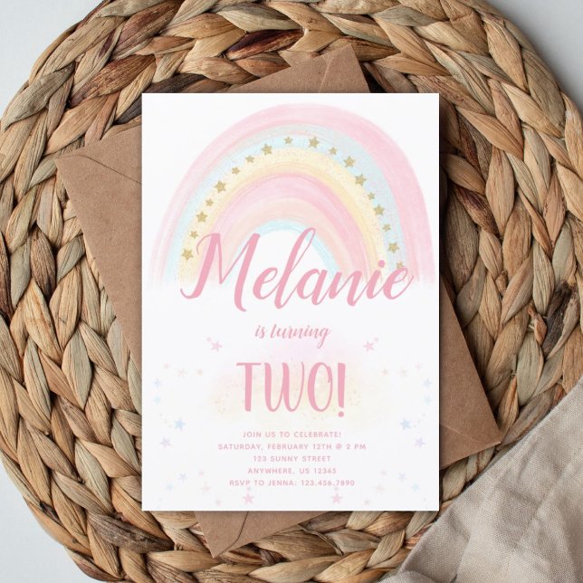 Invitation à l'anniversaire de Rainbow (Créateur téléchargé)