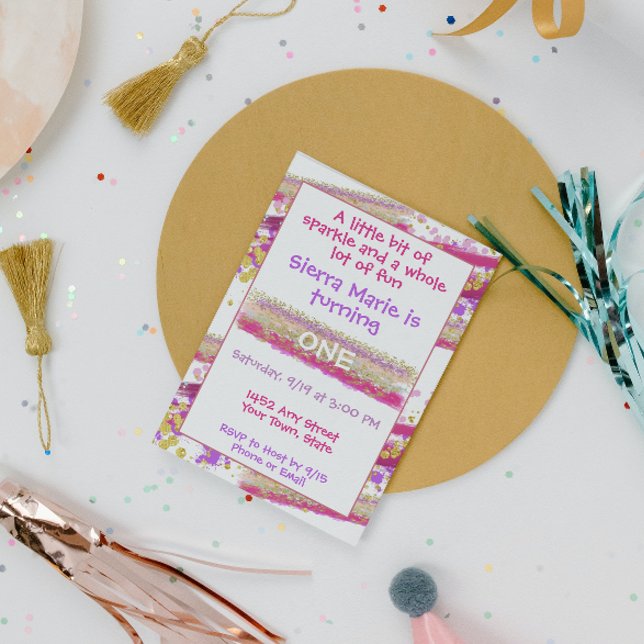 Invitation à l'anniversaire de Sparkles (Créateur téléchargé)