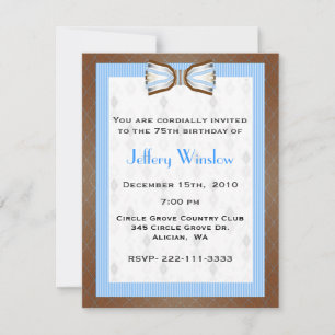 Invitation à l'anniversaire de Stately Men