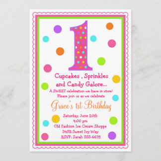 Invitation à l'anniversaire de Sweet Surprise