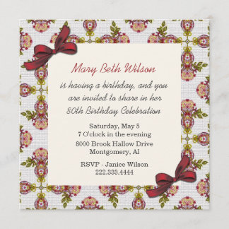Invitation à l'anniversaire des dames de la flore