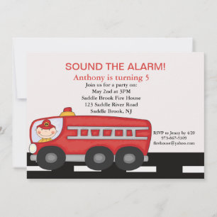 Invitation à l'anniversaire des Garçons de camions