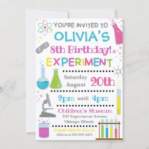 Invitation à l'anniversaire des sciences Invitat