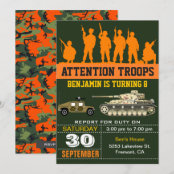 Invitation Militaire D Anniversaire D Armee Zazzle Fr Invitation Militaire D Anniversaire D Armee Zazzle Fr