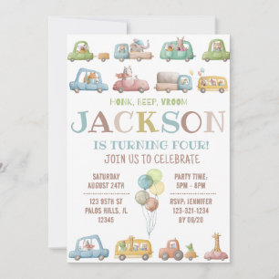 Invitation à l'anniversaire des voitures