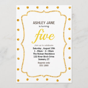 Invitation à l'anniversaire d'or