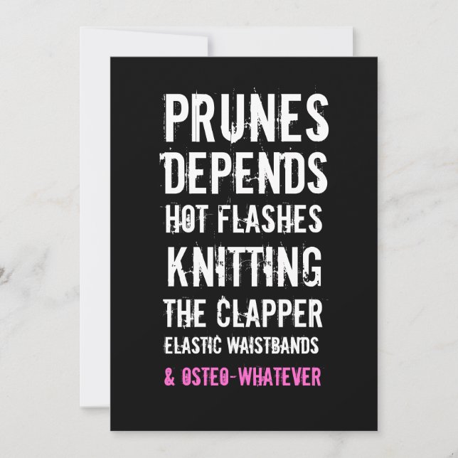 Invitation à l'anniversaire du 40e anniversaire -  (Devant)