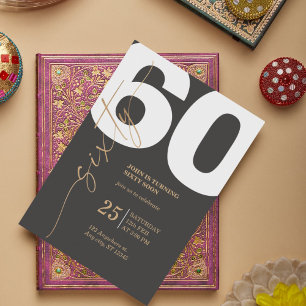 Invitation à l'anniversaire du 60e anniversaire av