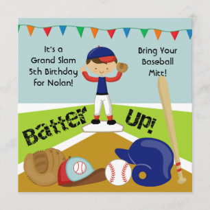 Invitation à l'anniversaire du bal de baseball des