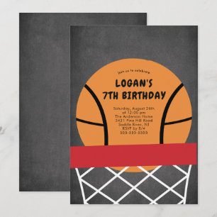 Invitation à l'anniversaire du basket-ball