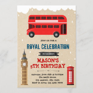 Invitation à l'anniversaire du bus de Londres