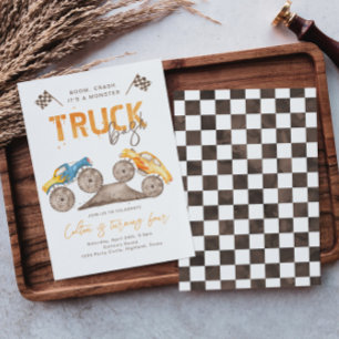 Invitation à l'anniversaire du camion Monster   Ca